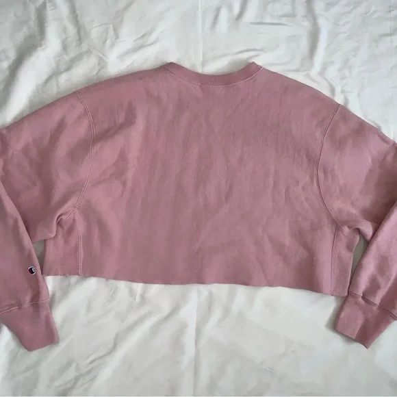 Self Cropped Champion Reverse Weave Sweatshirt - Picture 4 of 5